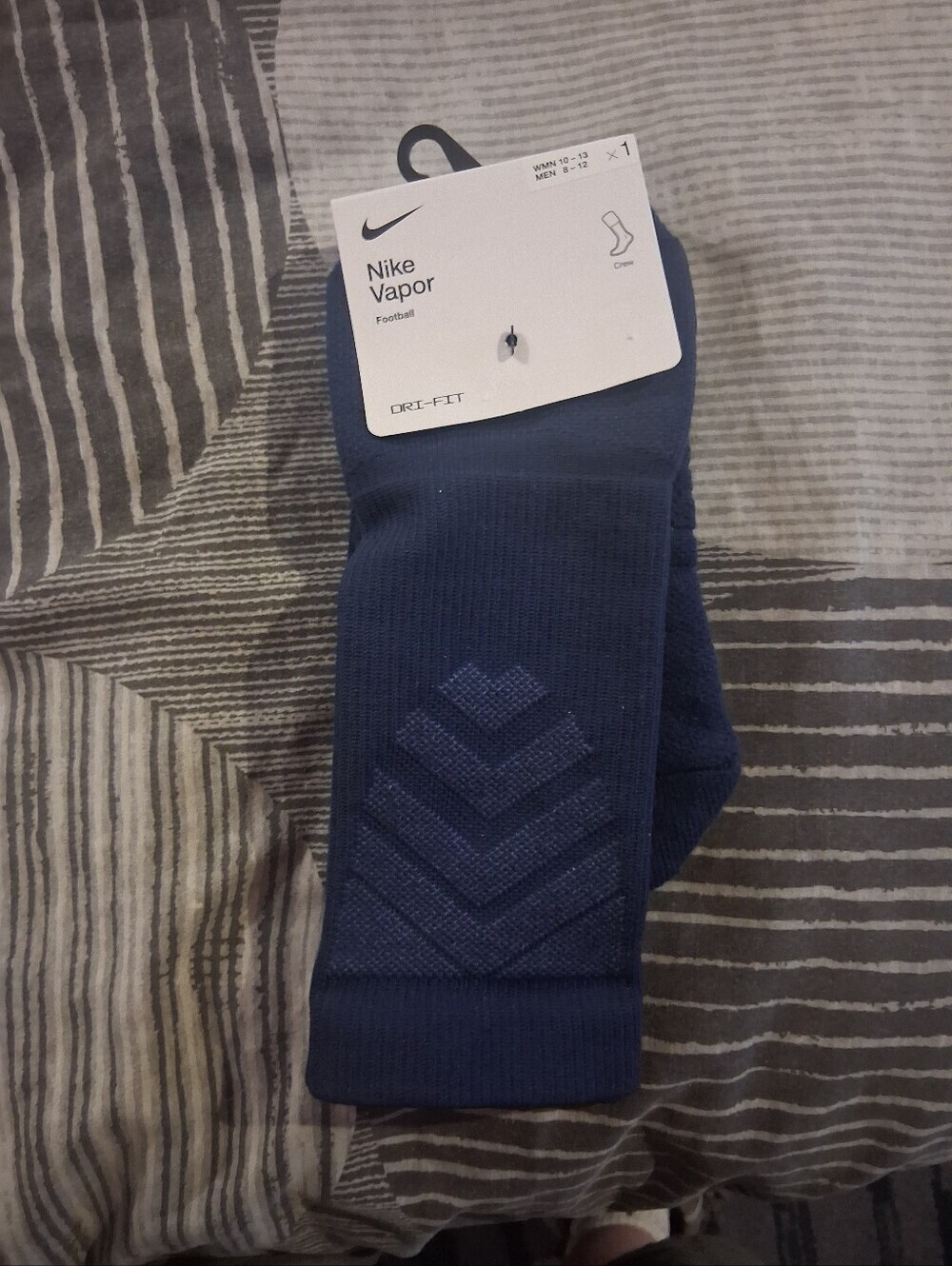 Nike Vapor Men's Athletic Crew Socks - Navy